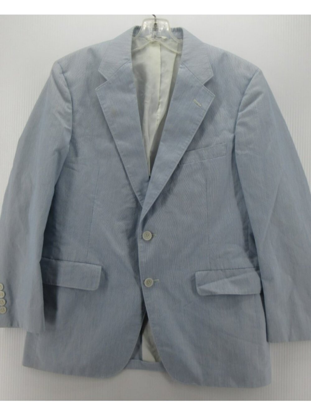 VINTAGE Palm Beach Sport Coat 40 Blazer Pinstripe Ivy Preppy USA *